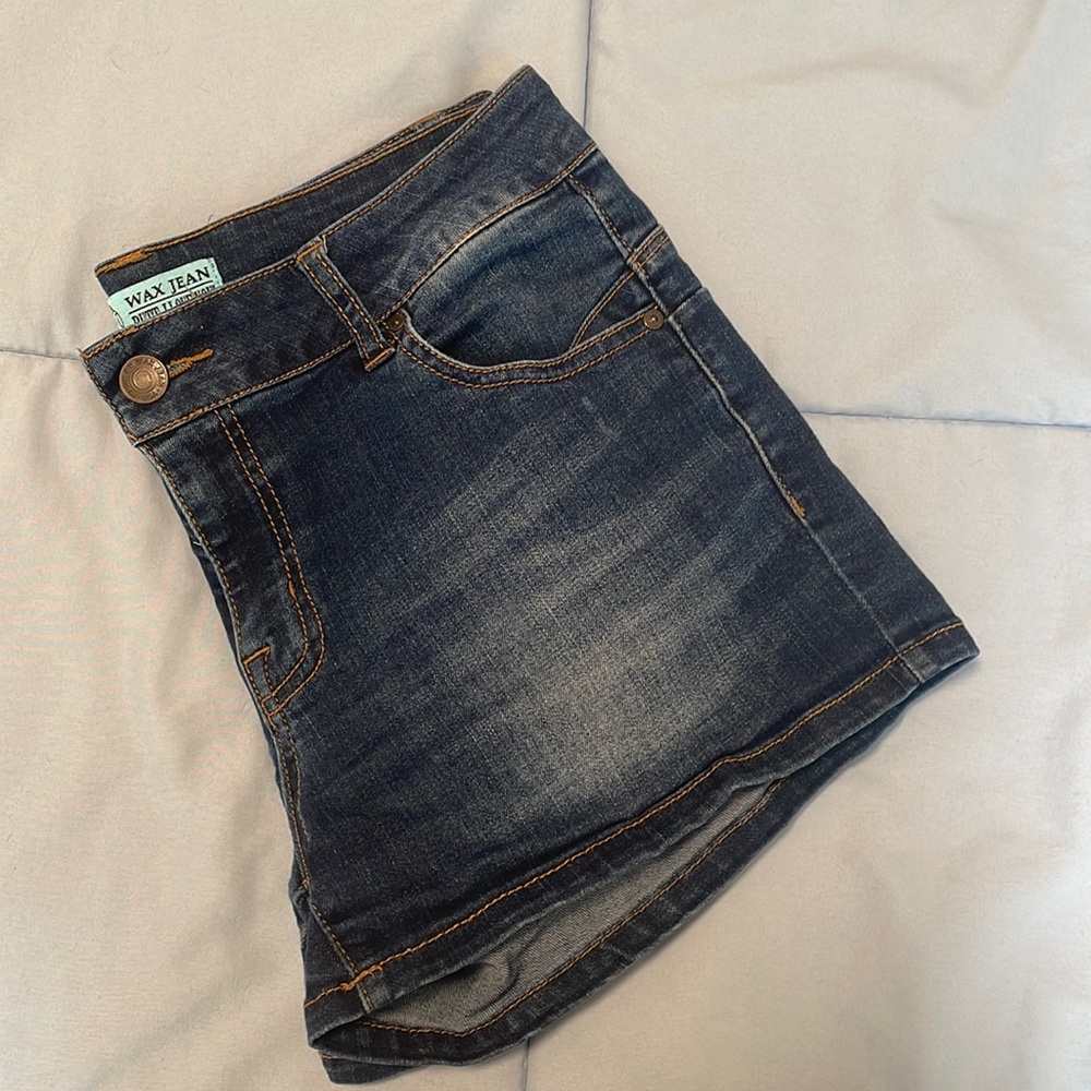 Womens Dark Jean Shorts